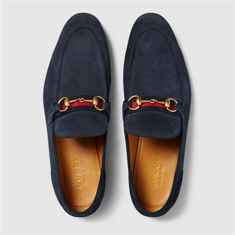 gucci horsebit suede loafer with web|gucci horsebit detailed leather loafers.